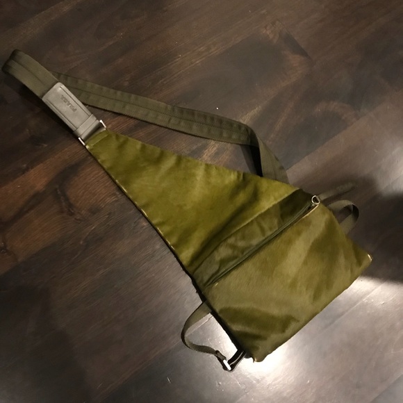 Prada Archival Fur Pony Hair Sling Crossbody Bag Rare